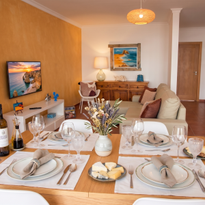 Sala de estar do apartamento