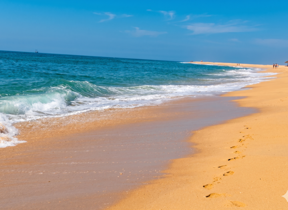 Praia perto de Faro