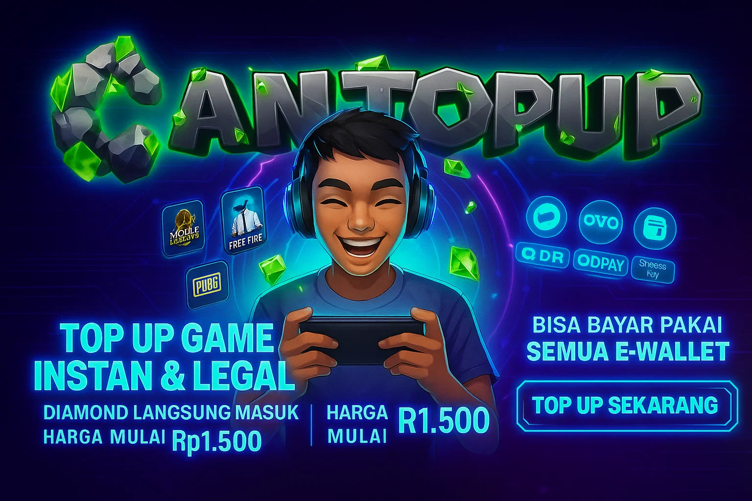 Promo Top Up Game Murah & Legal di Cantopup.com