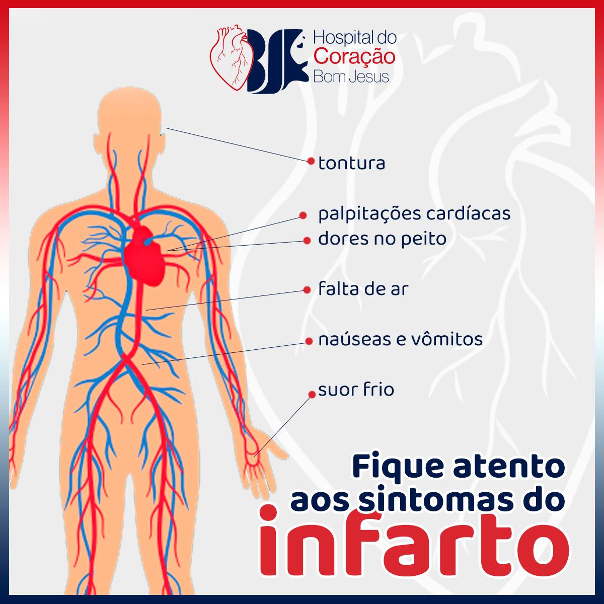 Fique atendo aos sintomas do infarto 