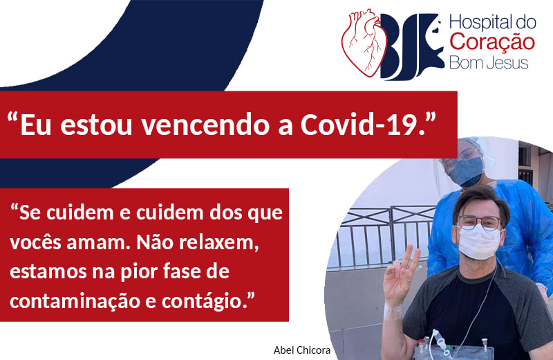 Eu estou vencendo a Covid-19.