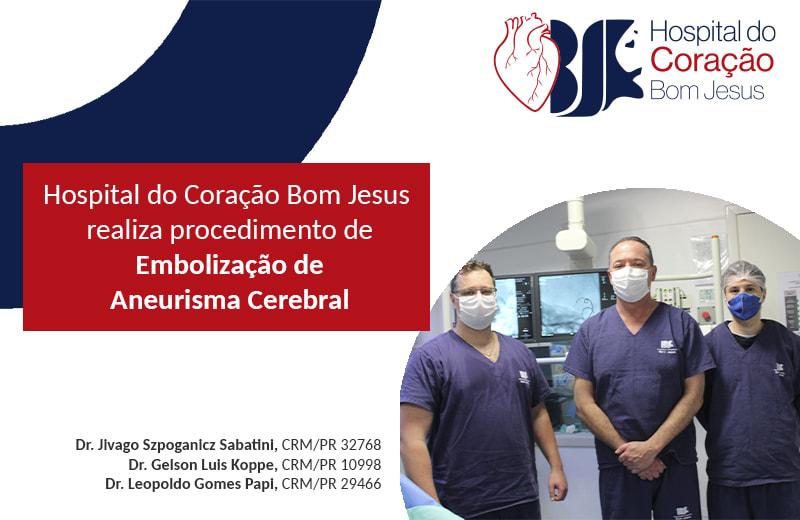 HCorBJ realiza procedimento de Embolização de Aneurisma Cerebral