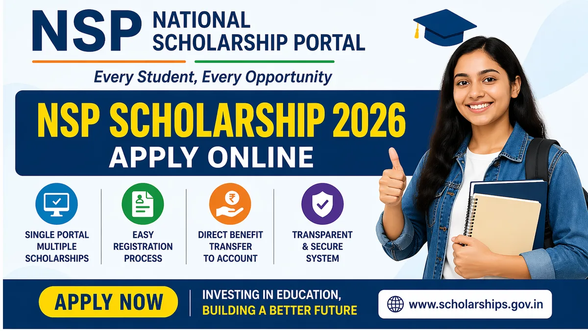 NSP Scholarship 2026 apply process eligibility last date India National Scholarship Portal students guide