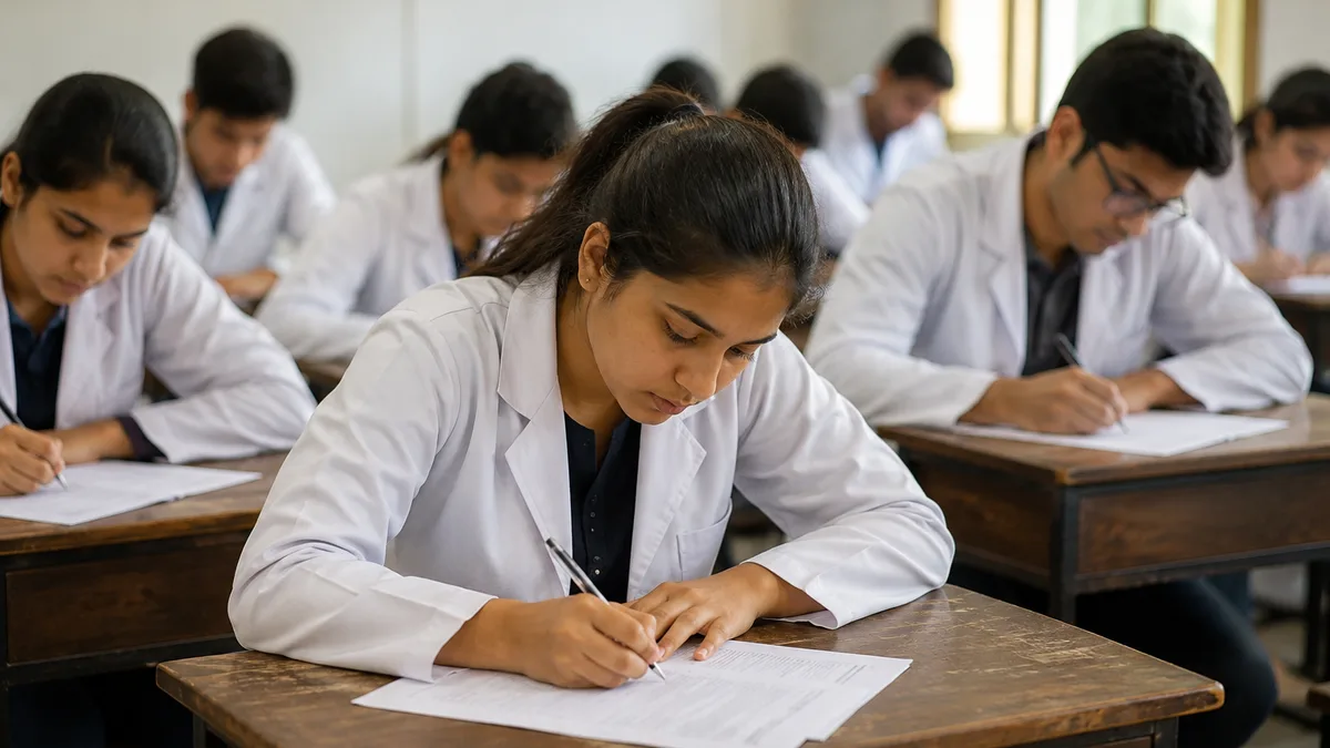Students preparing for NEET UG 2026 re-examination under enhanced security arrangements