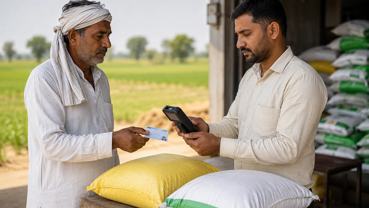 UP farmers required to verify Farmer ID for fertilizer purchase under new government rules.