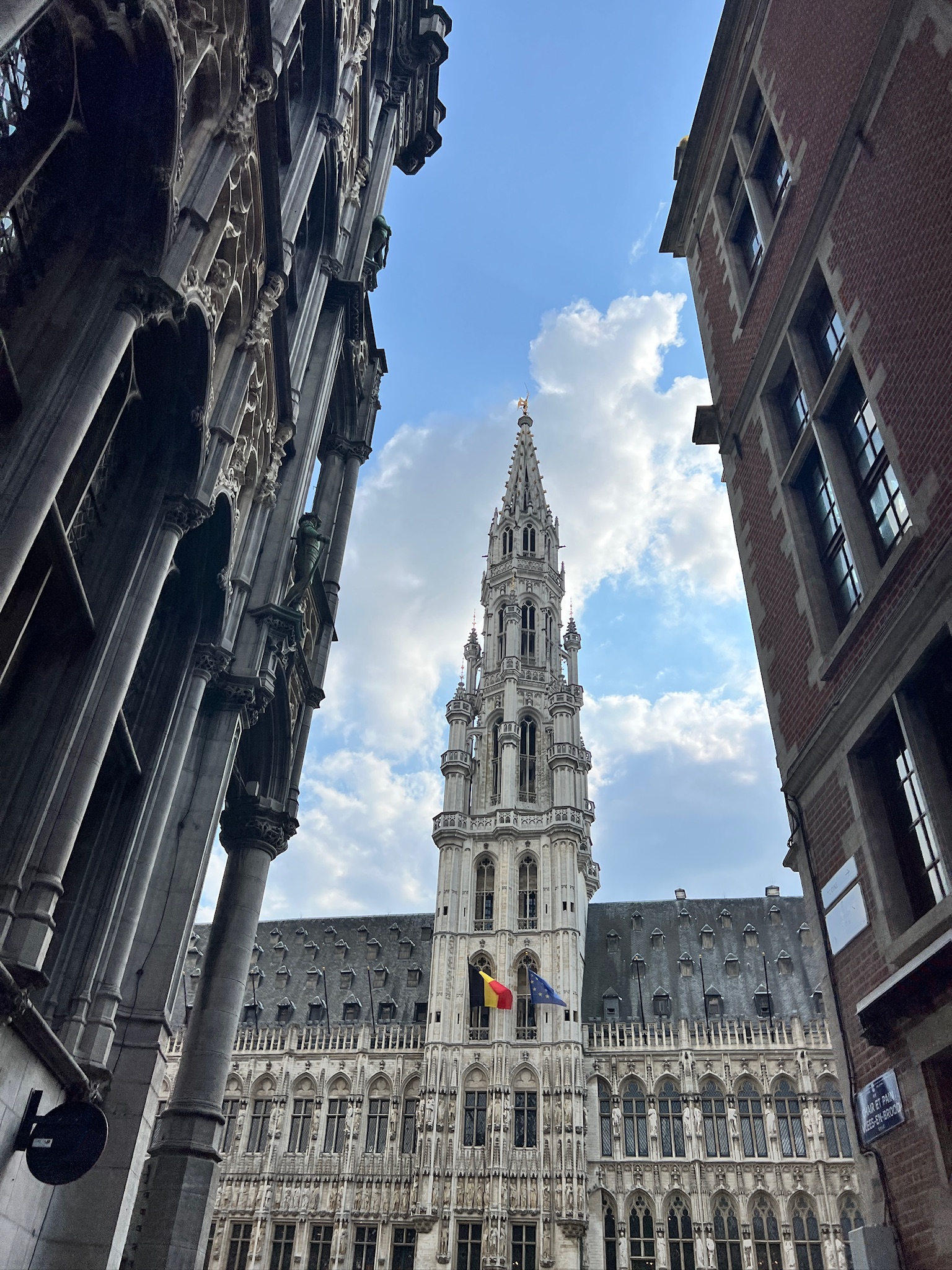 beautiful architecture arriving at Grand-Place Brussels Belgium