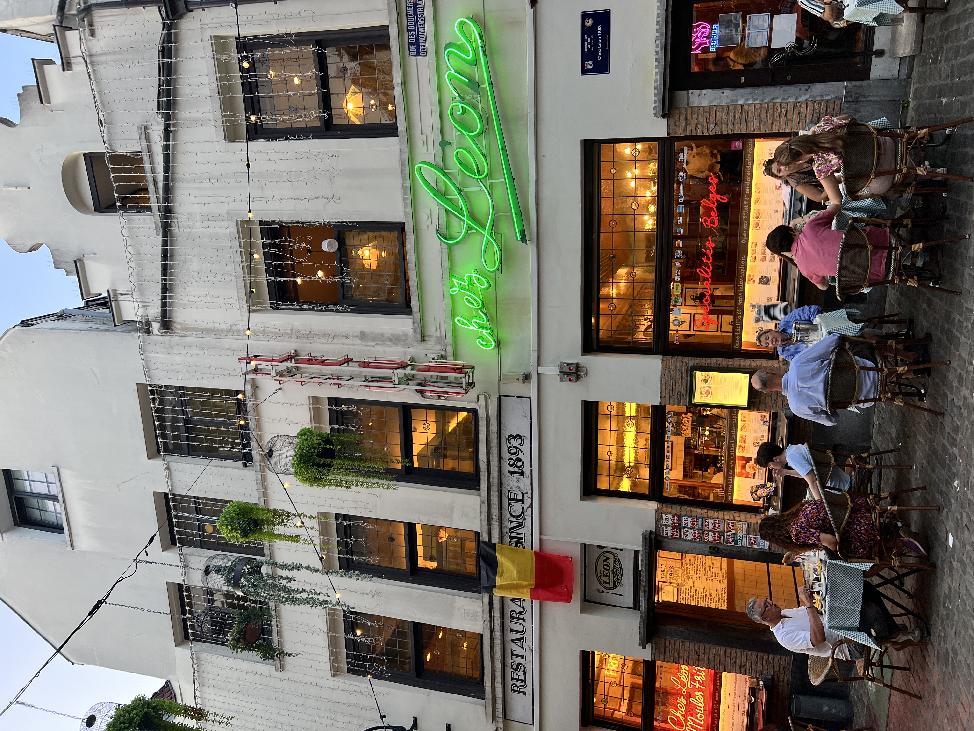 Chez Leon Seafood Restaurant in Grand Place Brussels Belgium