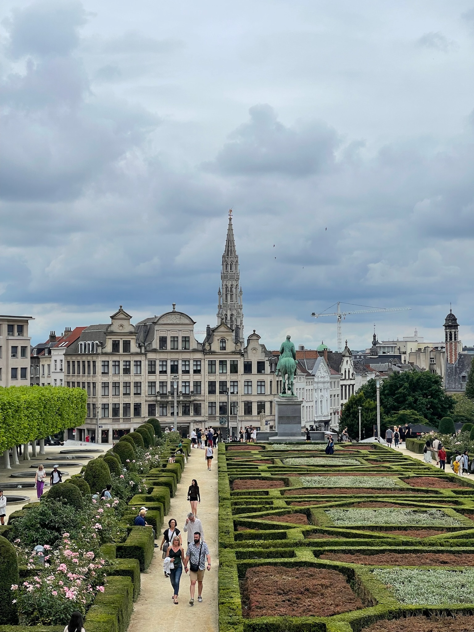 Place du Petit Sablon in Brussels Belgium