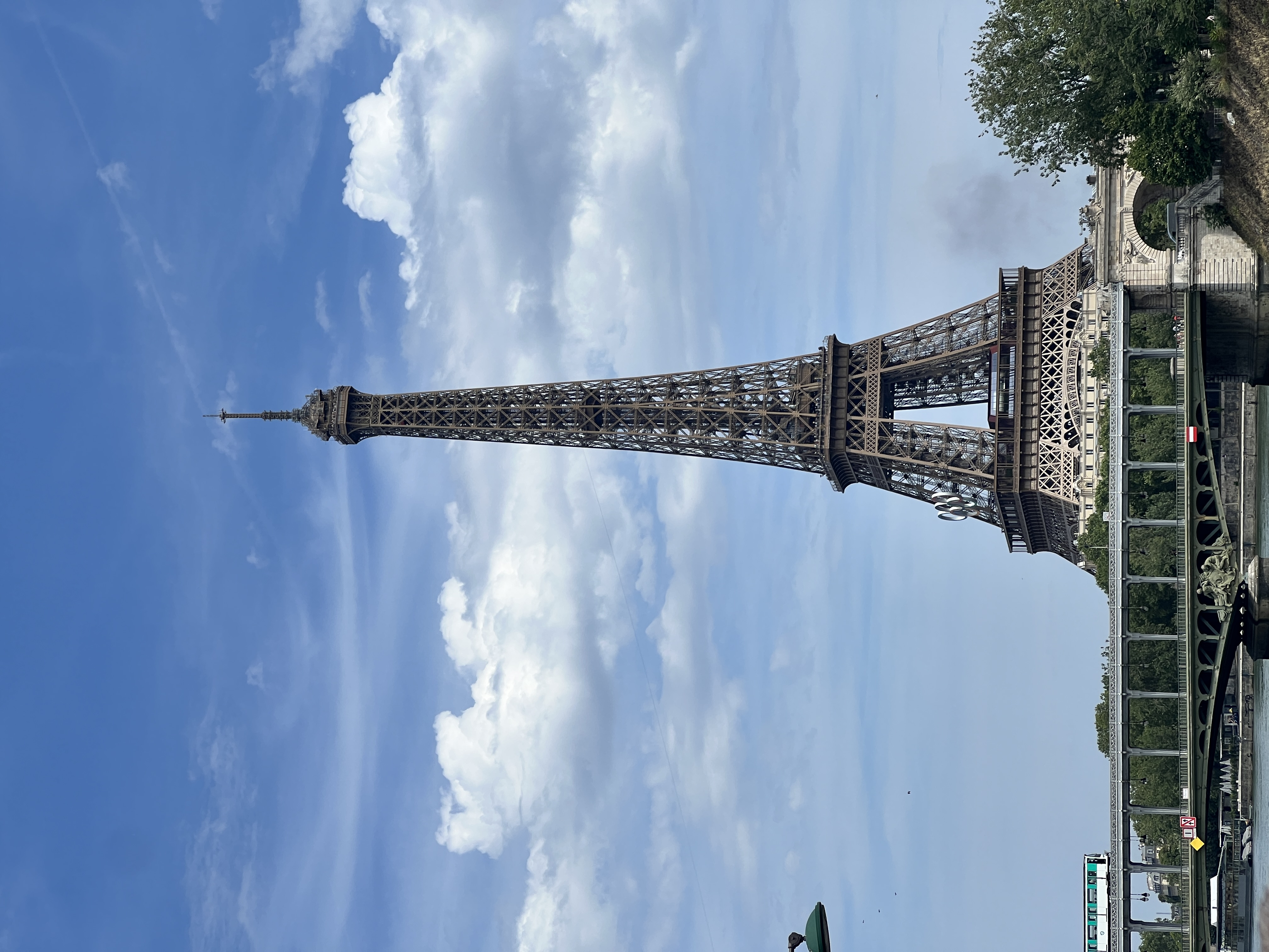 View of Eiffel Tower Paris France