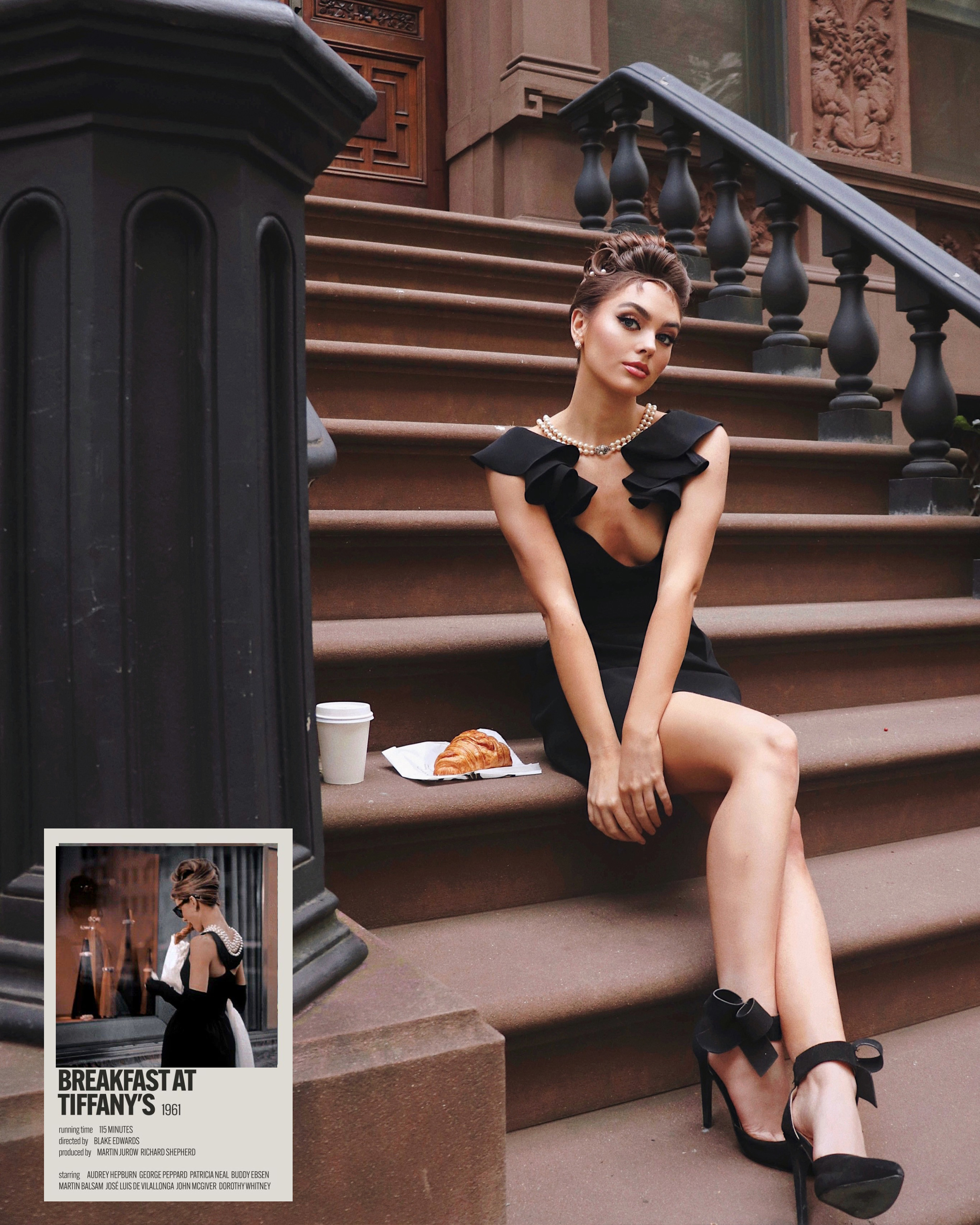 Audrey Hepburn Breakfast at Tiffany's inspired outfit NYC