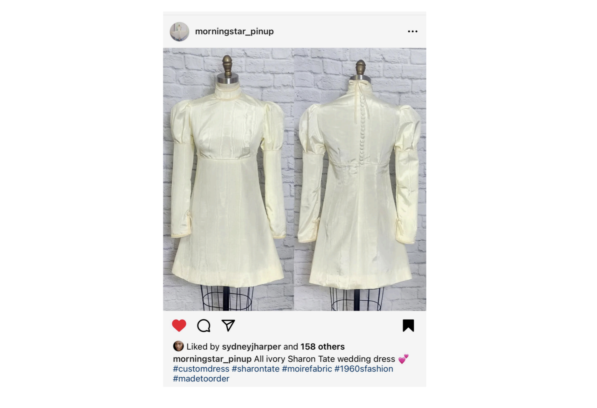 Sharon Tate Wedding Dress