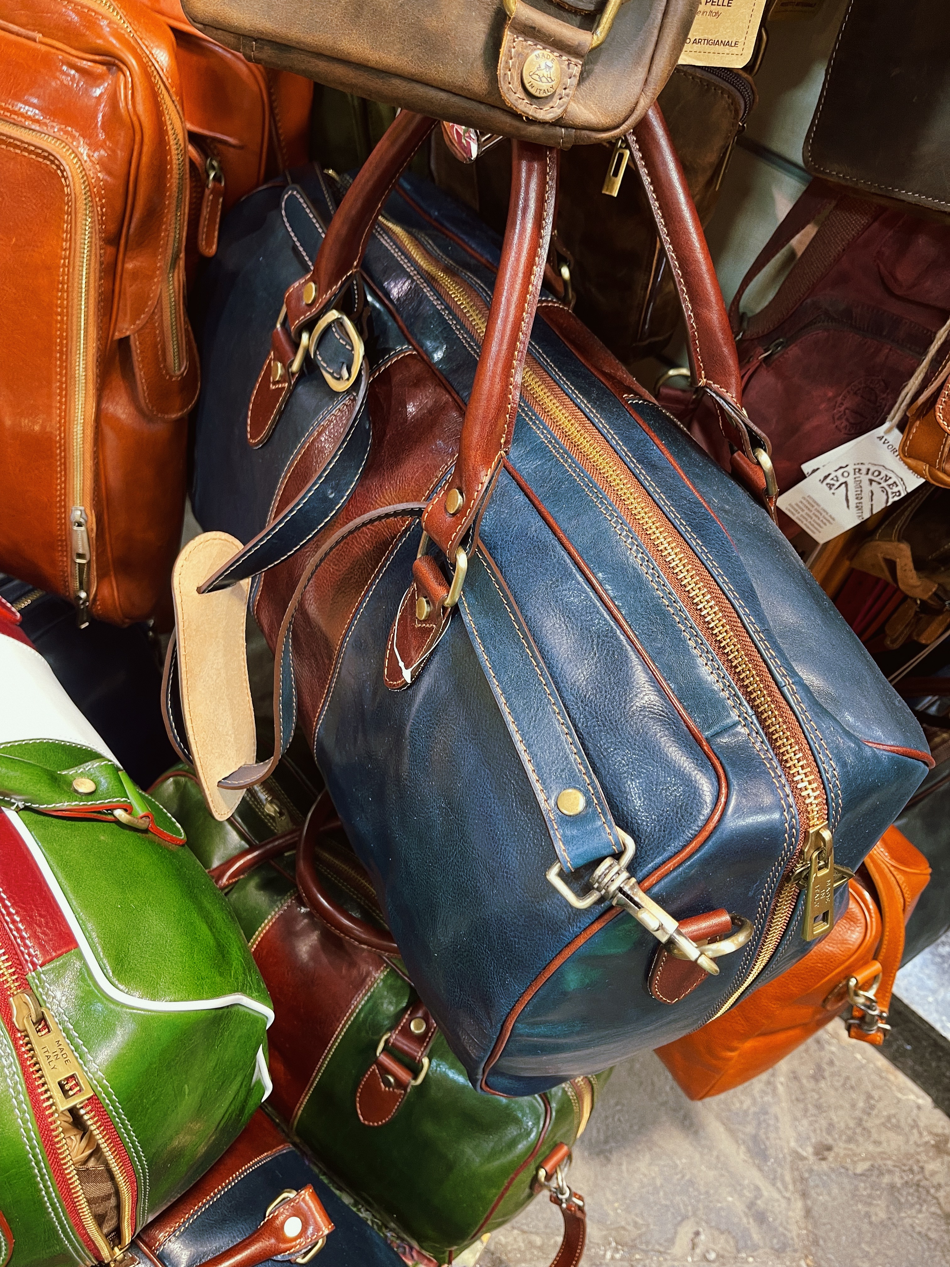Men's Leather Duffel Bags Sorrento
