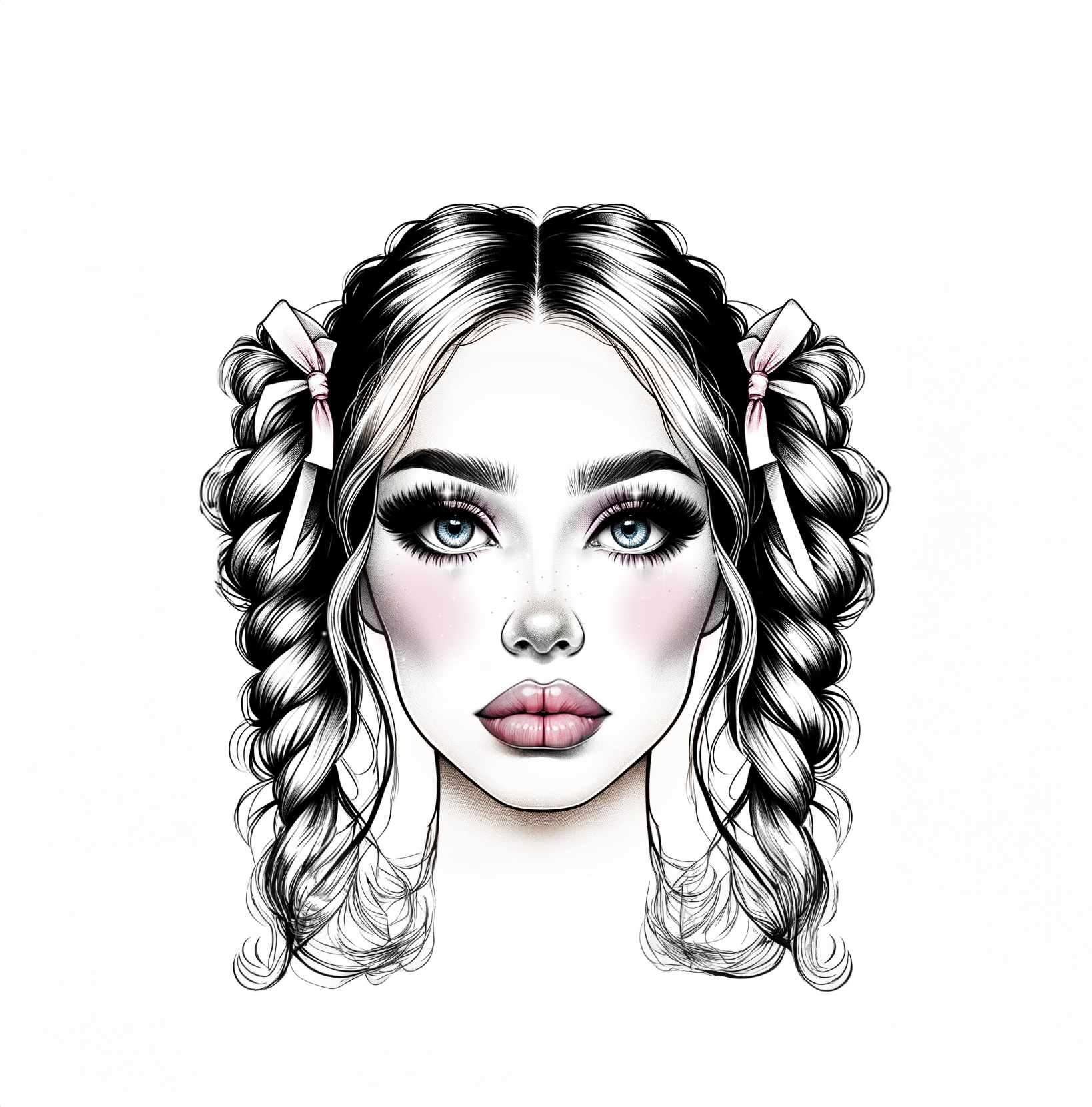 Sugar Plum Fairy face chart