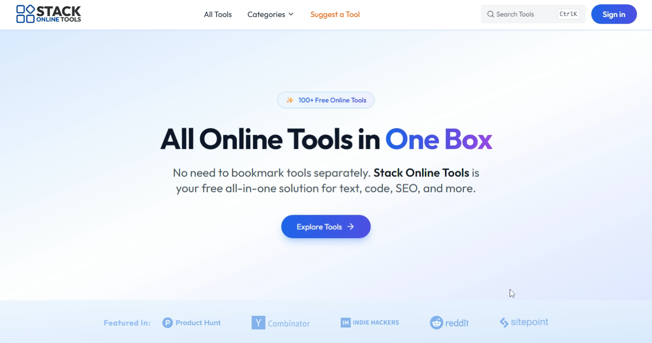 Stack Online Tools