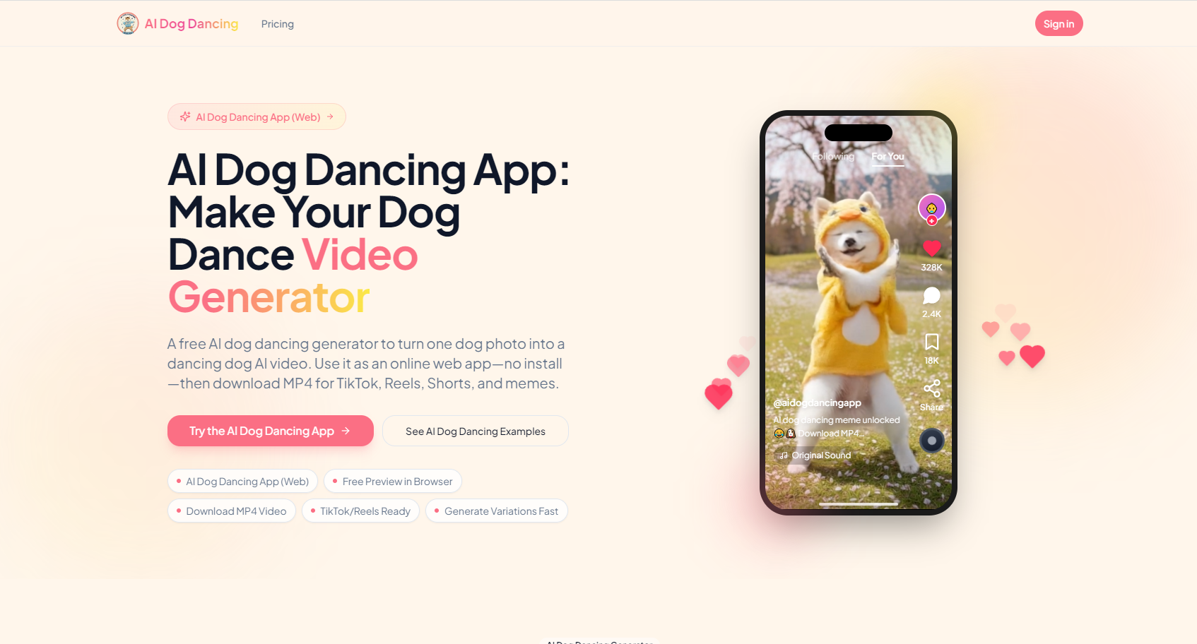 AI Dog Dancing