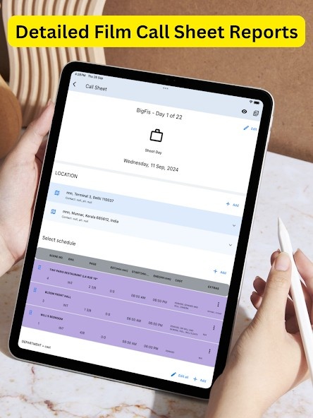 AI Call Sheet Software & Smart Call Sheet Generator | Studiovity
