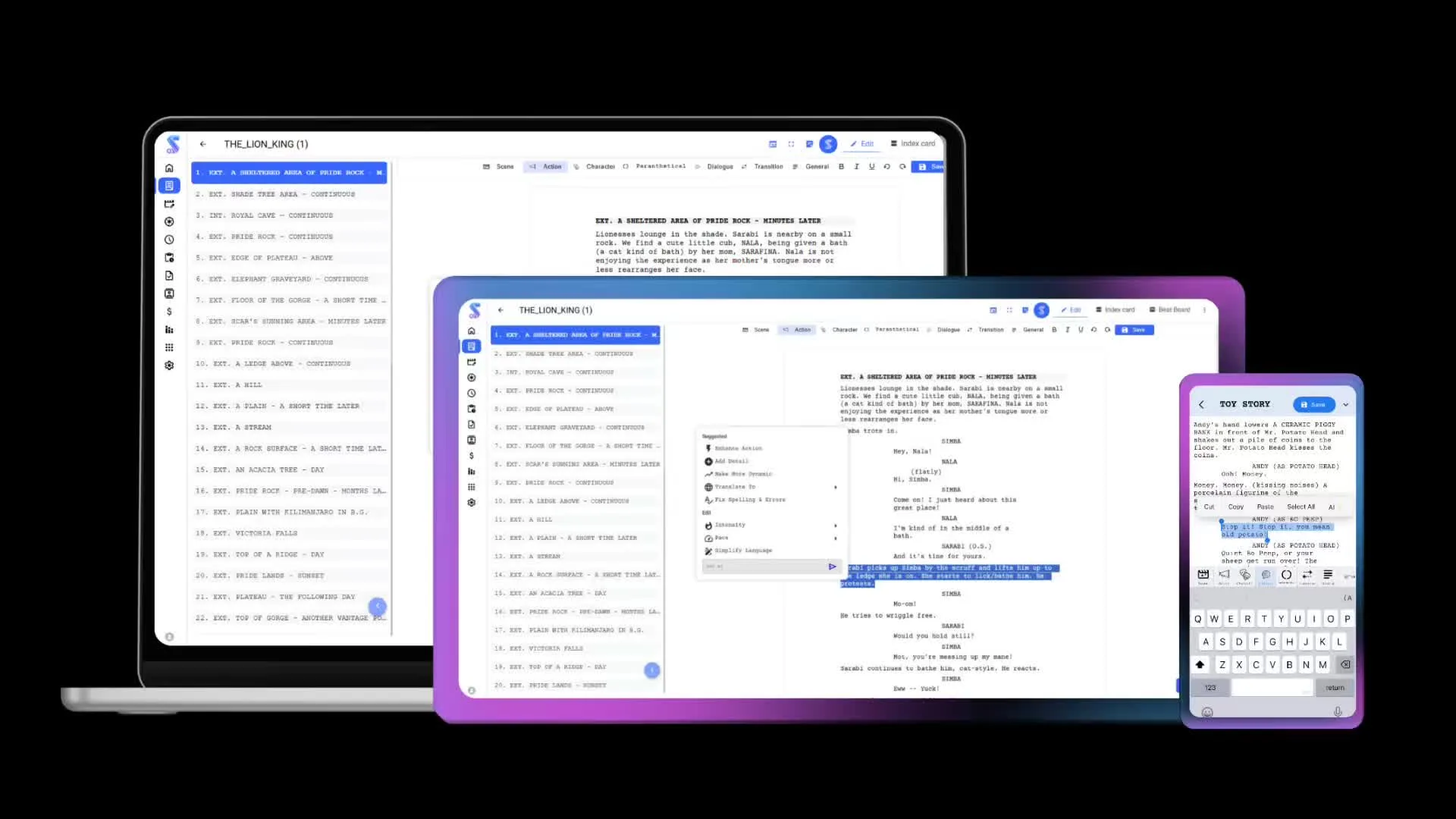 AI Screenplay Software | Studiovity