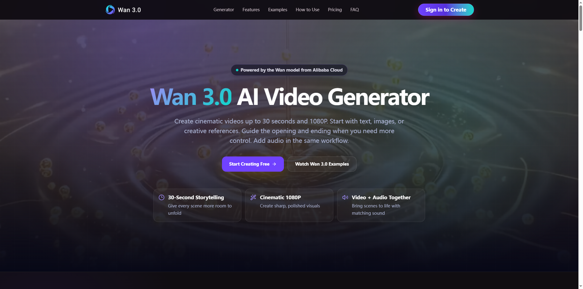 Wan 3.0  Video Generatorn