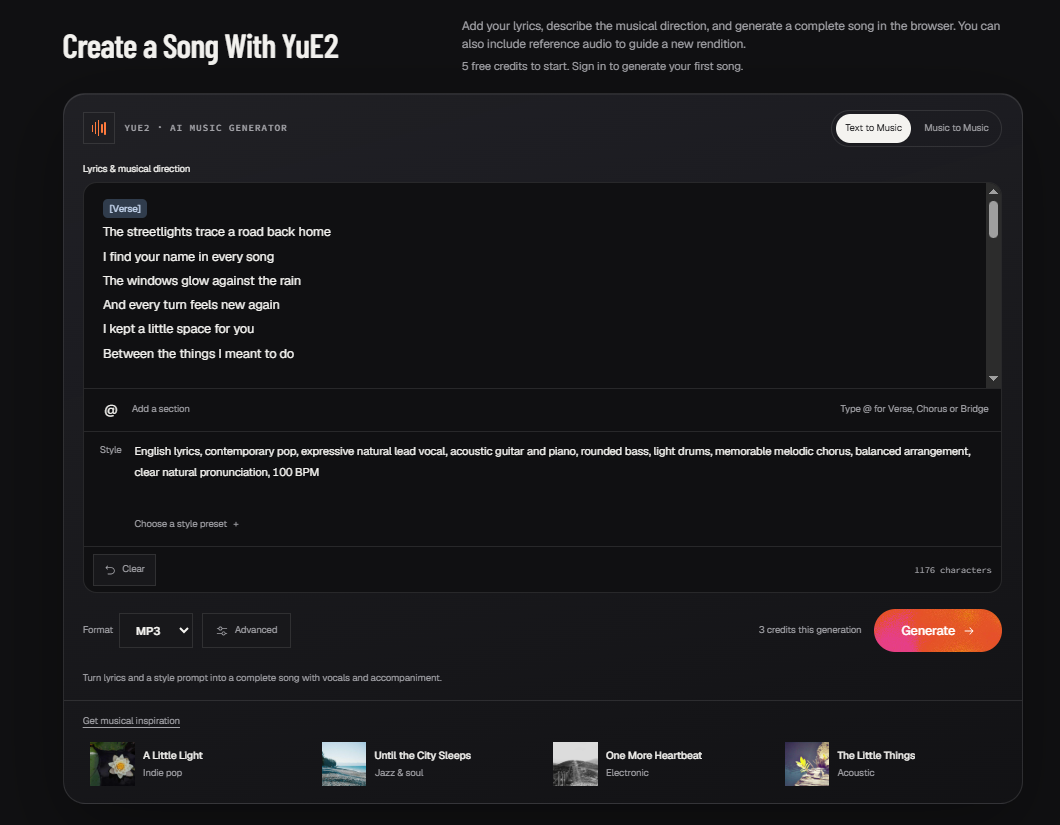 YuE2 AI Music Generator
