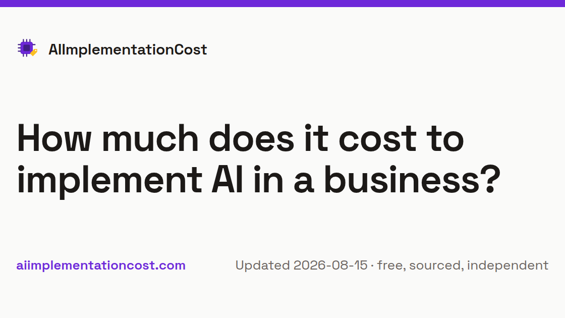 AI Implementation Cost