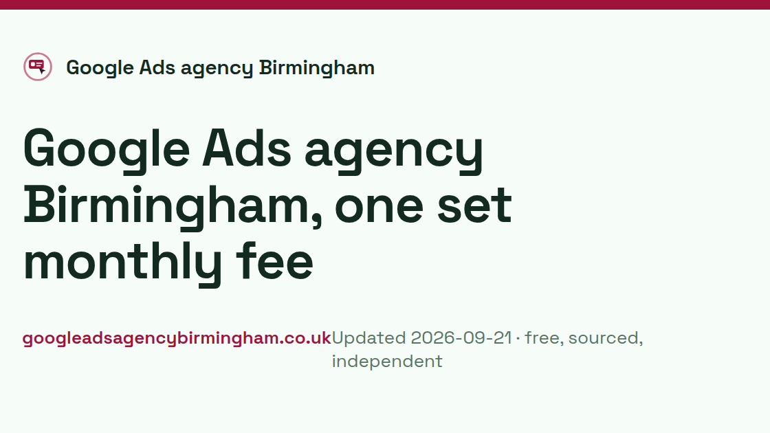 Google Ads agency Birmingham