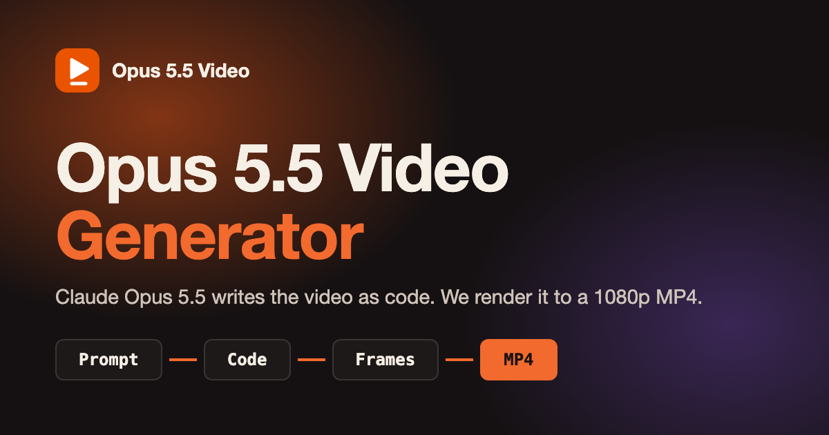Opus 5.5 Video Generator