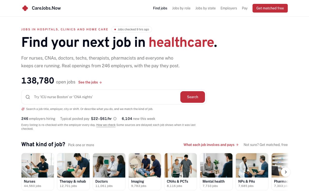 CareJobs Healthcare Jobs MCP