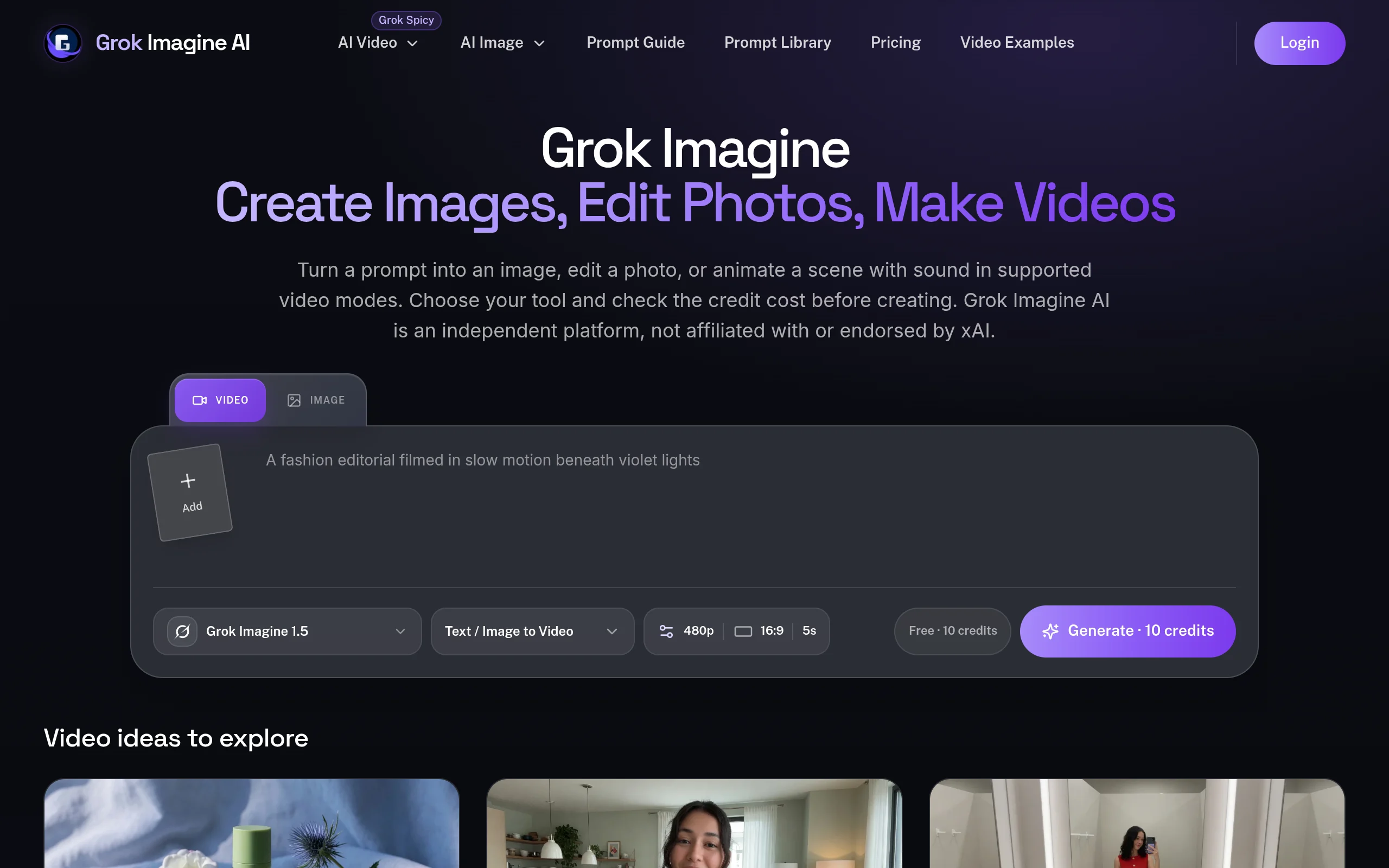 Grok Imagine AI