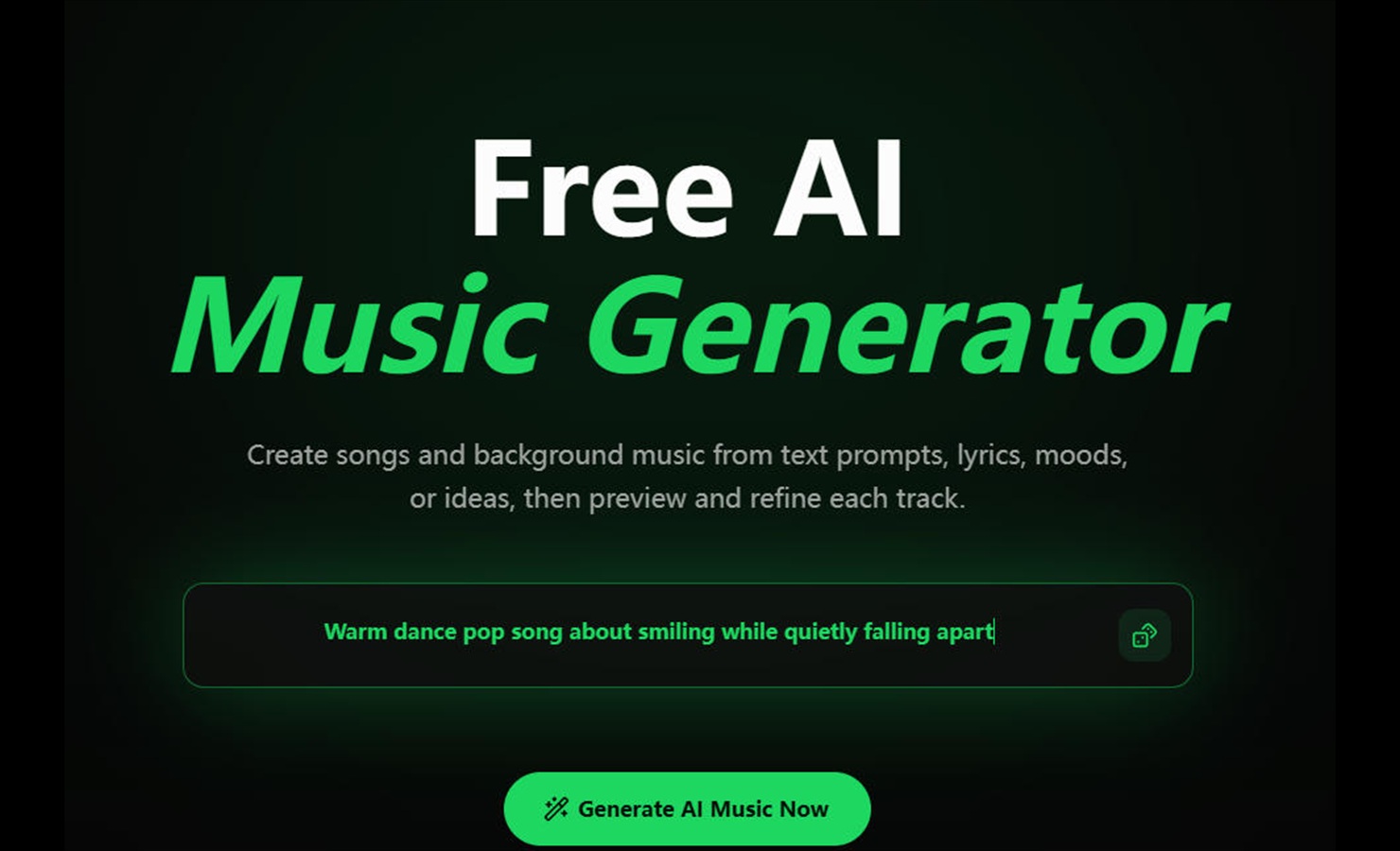 Free ai Music Creator 