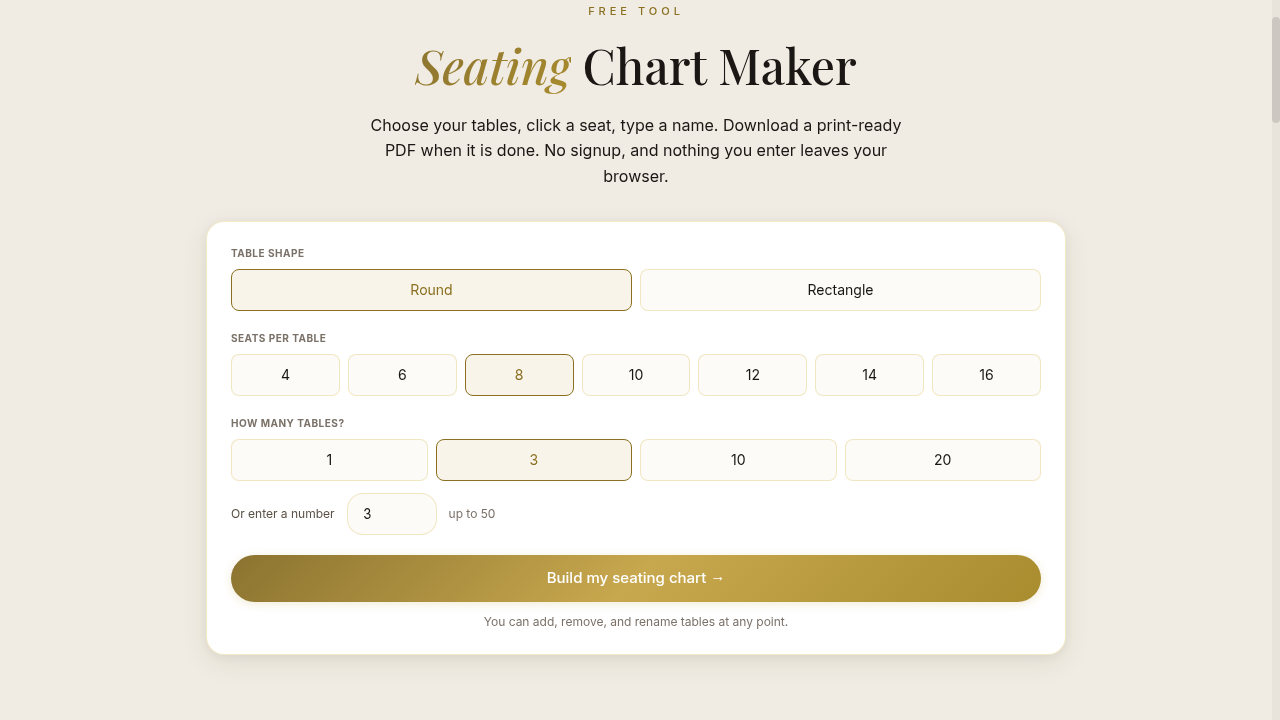 ScanIt Seating Chart Maker