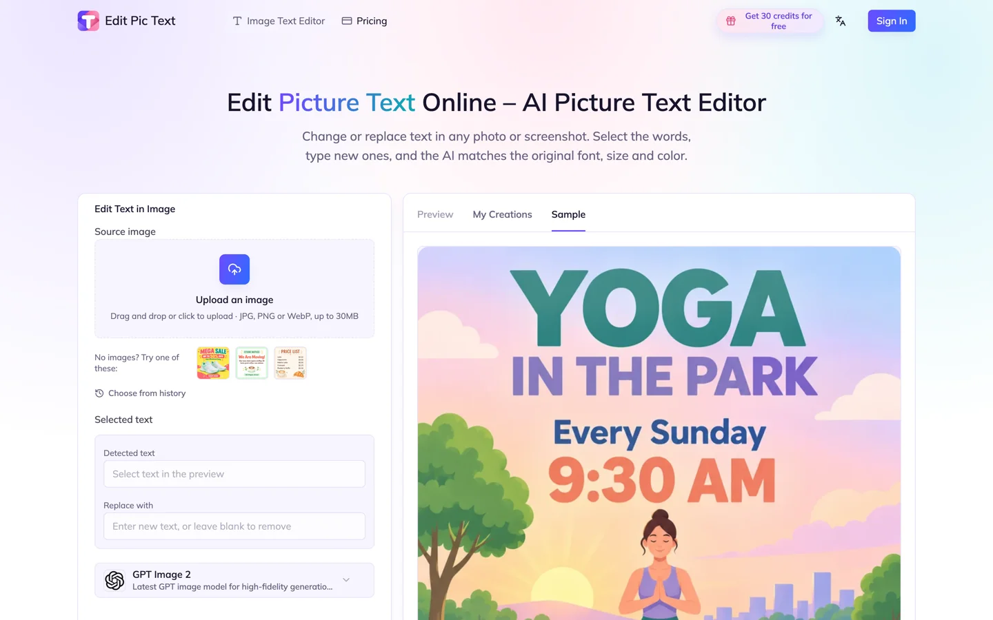 Edit Pic Text - AI Image Text Editor