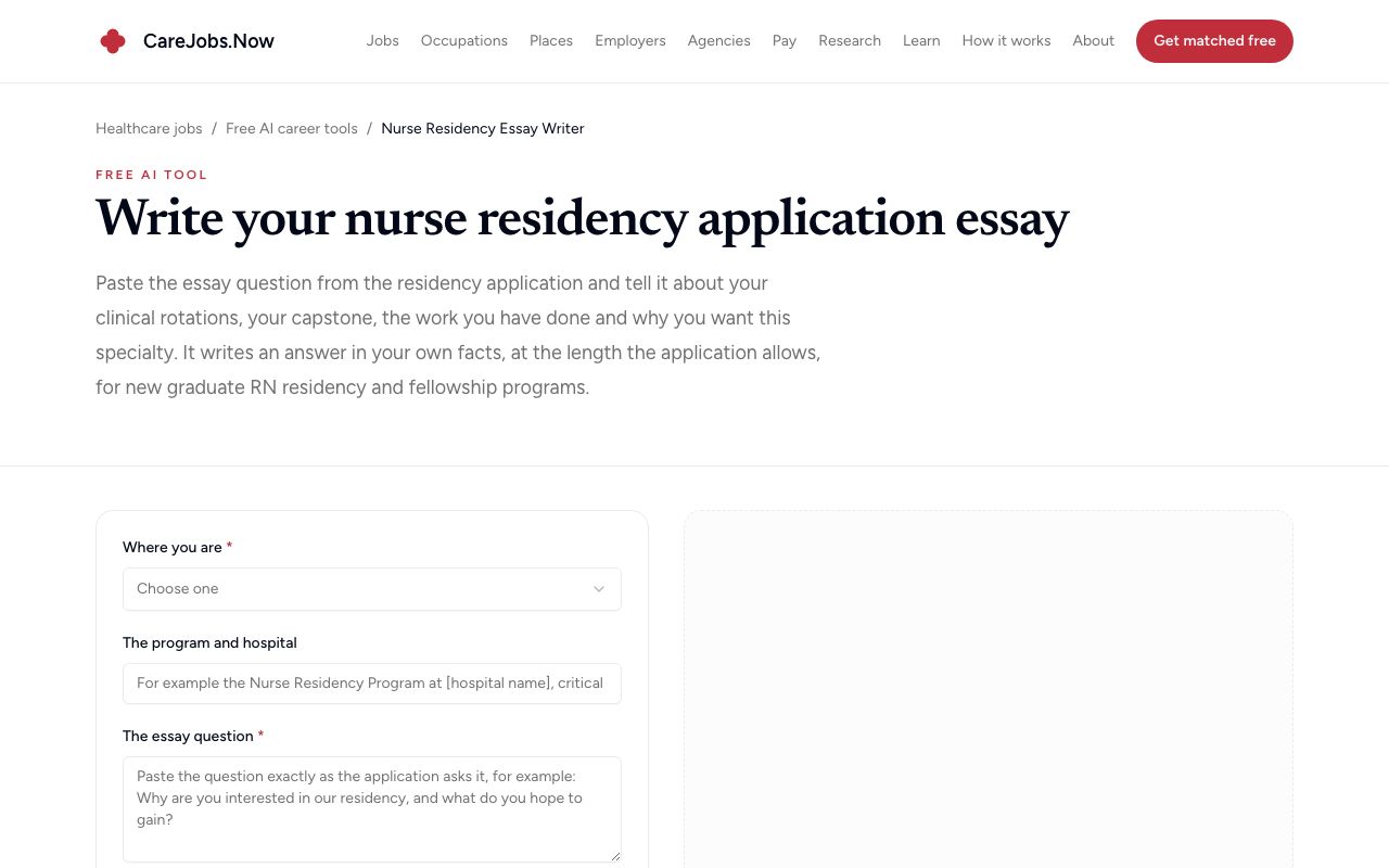 Nurse Residency Essay Writer