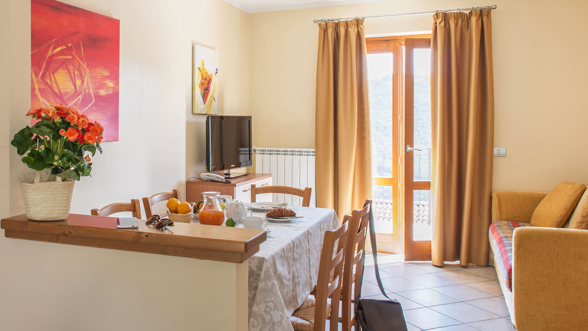 Soggiorno - Appartamento Bilocale Residence La Berna