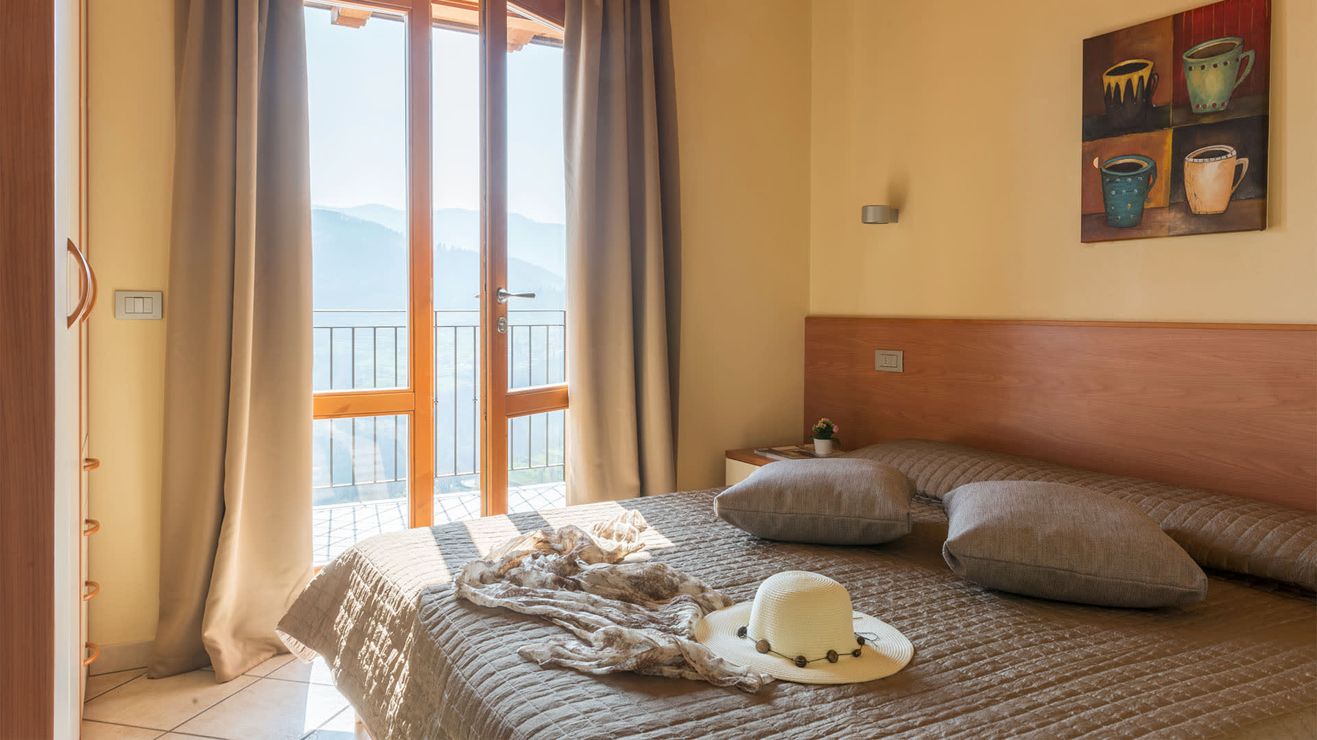 Bedroom – One-bedroom apartment, Residence La Berna