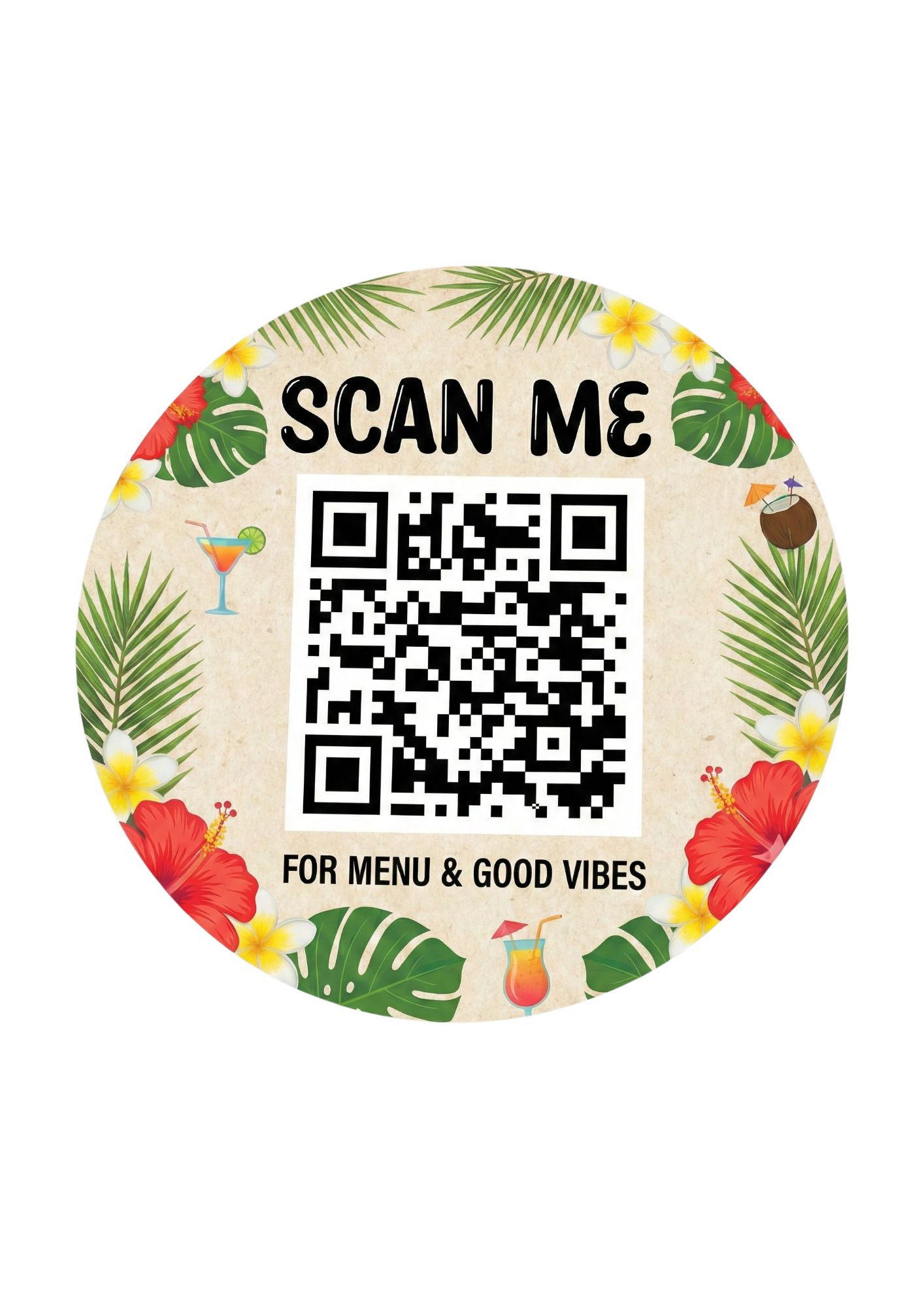 Menu QR Code du Triple R Bar