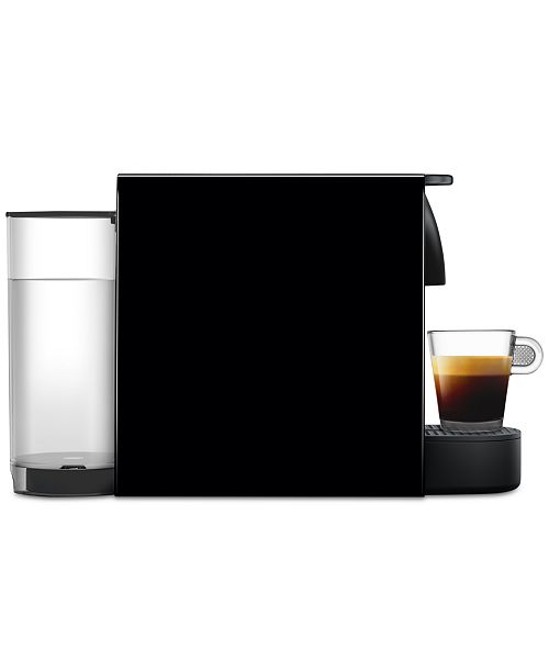 Original Essenza Mini Espresso Machine by Breville, Black with Aeroccino Milk Frother EGEAD