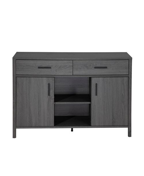 47″W Distressed Grey Sideboard Storage Dining Server Cupboard