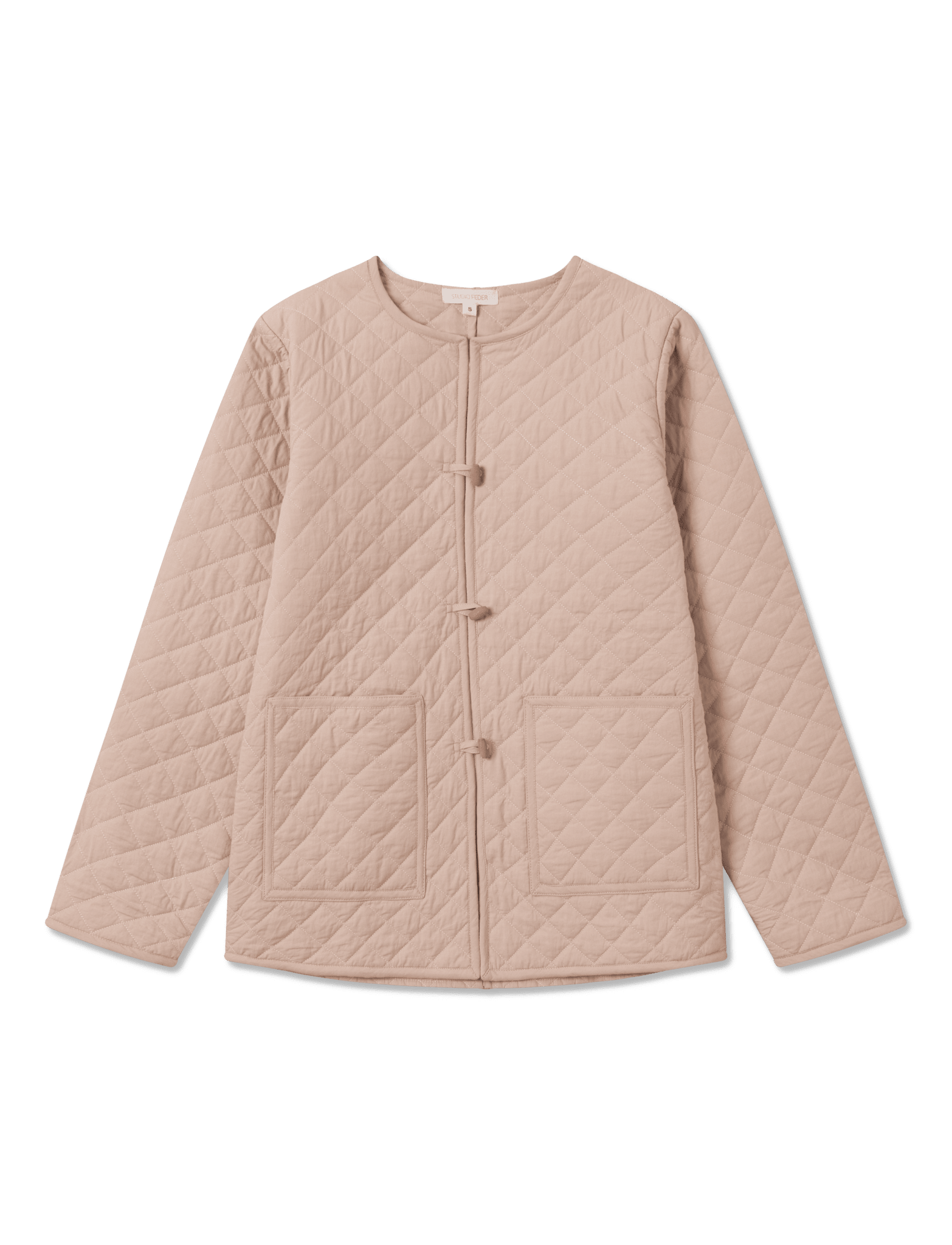 Lulu Quilted Jakke - Soft Rose (en text)