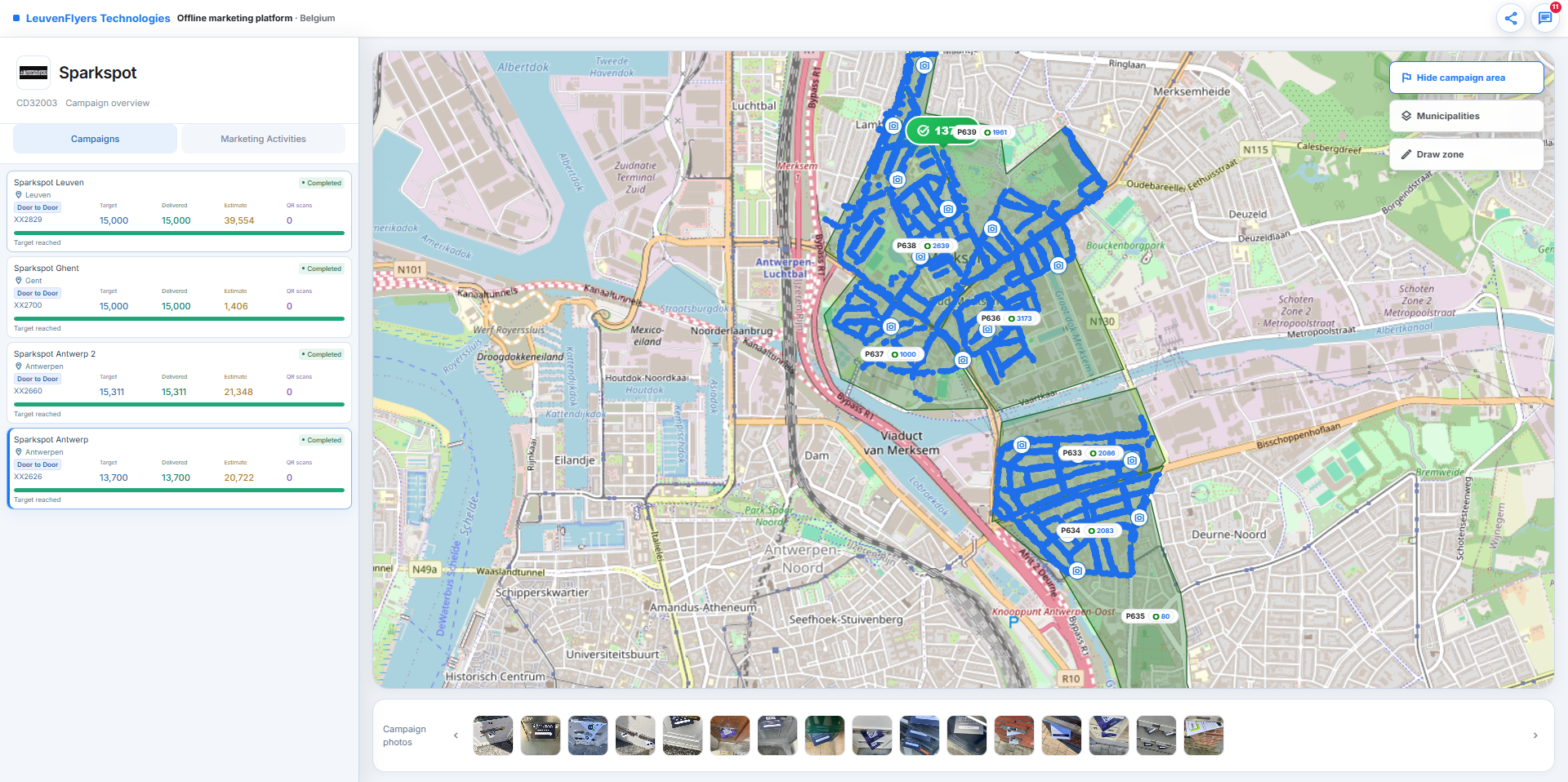 QR Code Tracking Analytics Dashboard