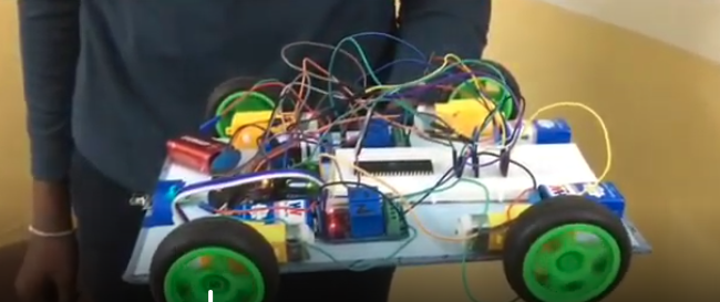 Obstacle Monitoring and Detecting Car