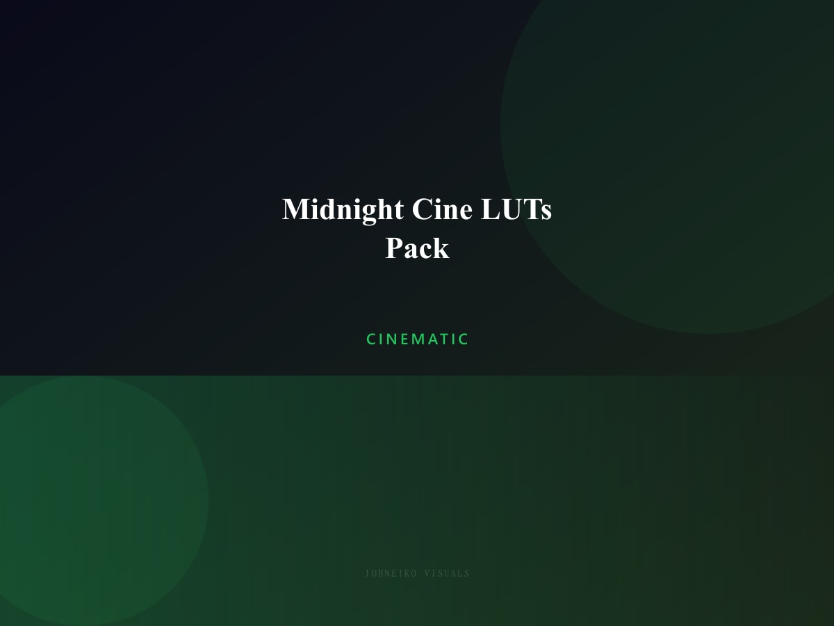 Midnight Cine LUTs Pack