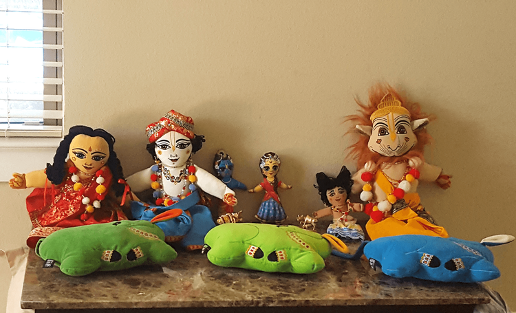 Aarti for the new kids’ altar