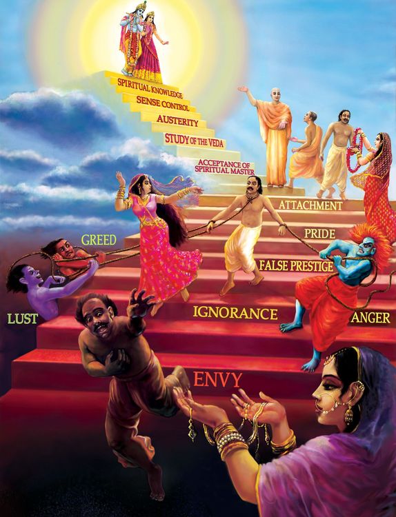 Maya and Krsna are side by side