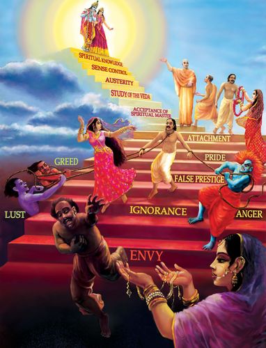 Maya and Krsna are side by side