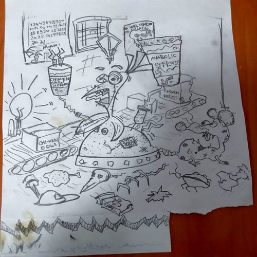 chicken factory back