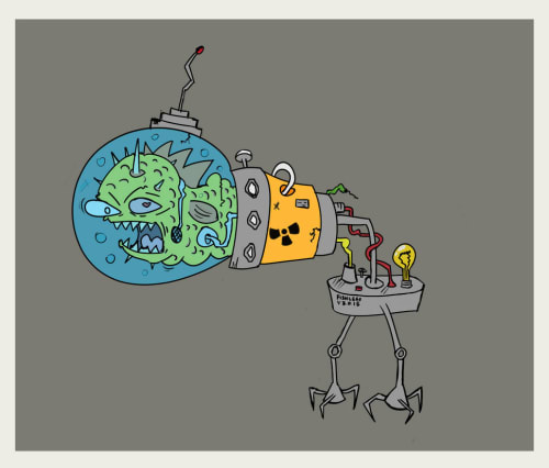 cyber underwater fish legs