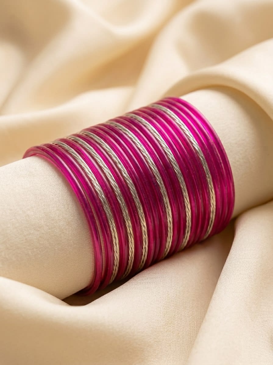 Jhalki Pink Bangles