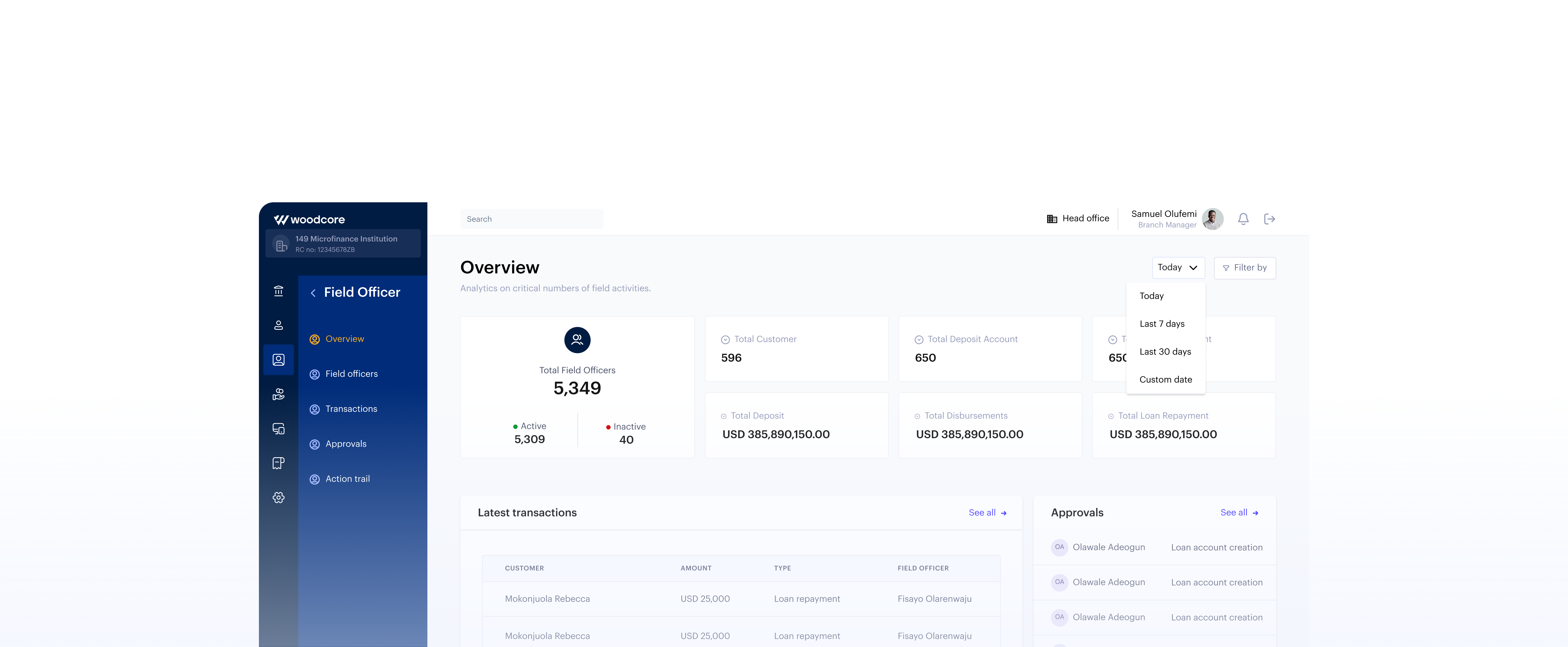 Field officer desktop app
