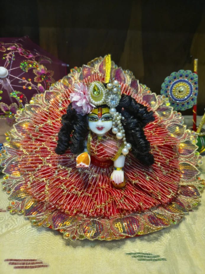 Premium Designer Pleated Laddu Gopal Poshak