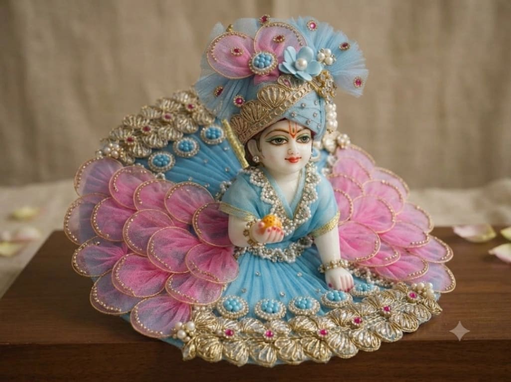 Premium Heavy Designer Laddu Gopal Poshak Set – 